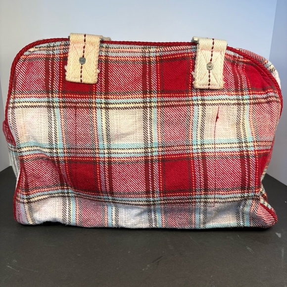 Hollister Plaid Travel Weekend Summer Fabric Bag - Picture 5 of 13